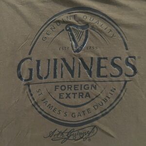 Guinness Olive Green Men's Tee from Brewery in Ireland